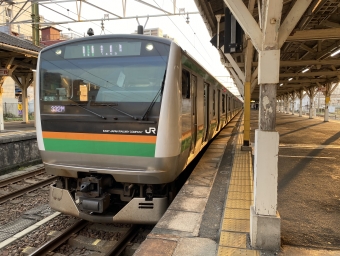 沼津駅から小田原駅の乗車記録(乗りつぶし)写真