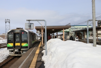 ニセコ駅から長万部駅の乗車記録(乗りつぶし)写真