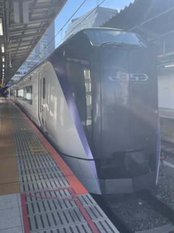 新宿駅から上諏訪駅の乗車記録(乗りつぶし)写真