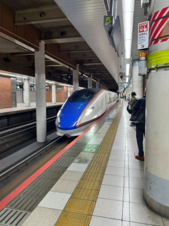 上野駅から越後湯沢駅の乗車記録(乗りつぶし)写真