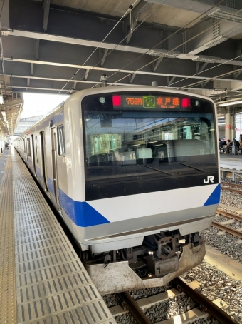 小山駅から下館駅の乗車記録(乗りつぶし)写真