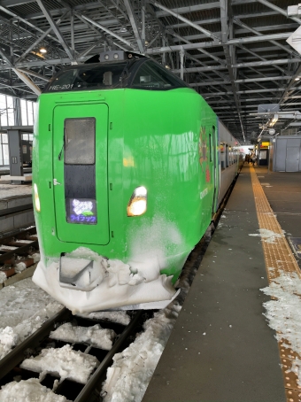 旭川駅から滝川駅の乗車記録(乗りつぶし)写真