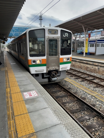 飯田駅から岡谷駅の乗車記録(乗りつぶし)写真