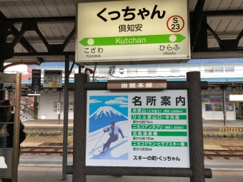 倶知安駅から余市駅の乗車記録(乗りつぶし)写真