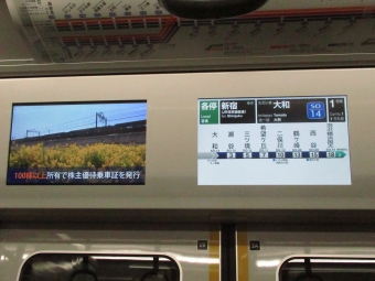 大和駅から三ツ境駅の乗車記録(乗りつぶし)写真