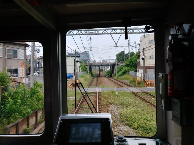 鉄道乗車記録の写真:車窓・風景(4)        「JR中央本線をアンダーパスしていく」
