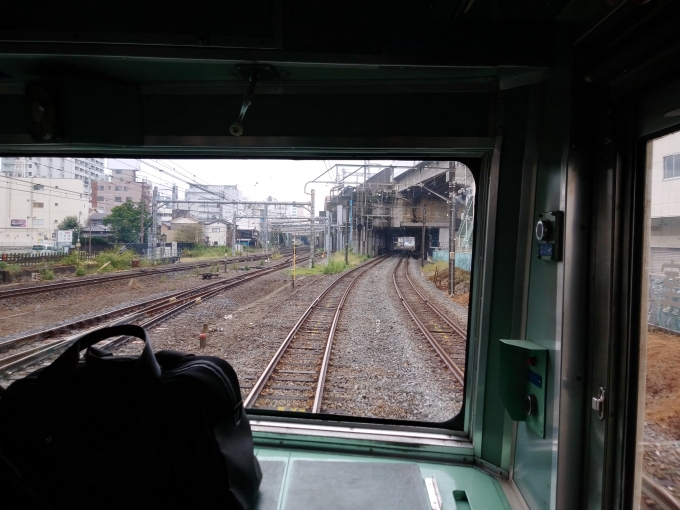 鉄道乗車記録の写真:車窓・風景(7)        「熊谷駅に進入する前にJR高崎線と併走する区画」