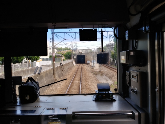 鉄道乗車記録の写真:車窓・風景(1)        「西武鉄道国分寺線と立体交差する。武蔵野線はトンネルに侵入していく」