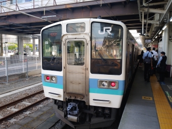甲府駅から塩尻駅の乗車記録(乗りつぶし)写真