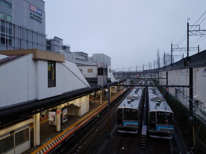 鉄道乗車記録の写真:駅舎・駅施設、様子(3)        「連絡橋から橋本駅ホームを望む」