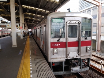 越谷駅から浅草駅の乗車記録(乗りつぶし)写真
