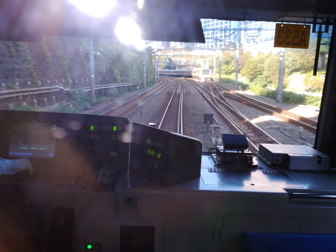 鉄道乗車記録の写真:車窓・風景(3)        「総武線緩行線上りと中央線快速線上りとのポイント」