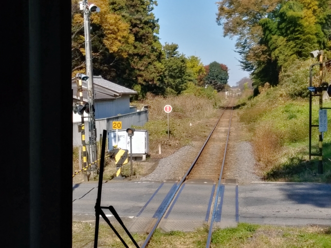 鉄道乗車記録の写真:車窓・風景(11)        「真岡駅までは比較的直線的にレールが敷設されている」