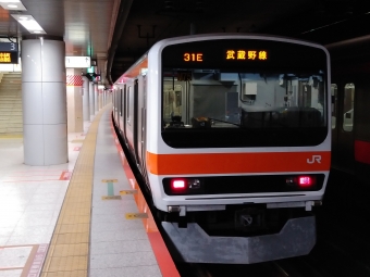 東京駅から南越谷駅の乗車記録(乗りつぶし)写真