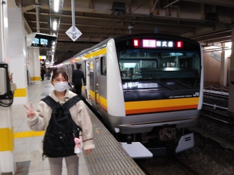 府中本町駅から立川駅の乗車記録(乗りつぶし)写真