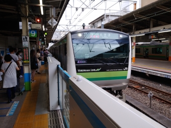 横浜駅から八王子駅の乗車記録(乗りつぶし)写真