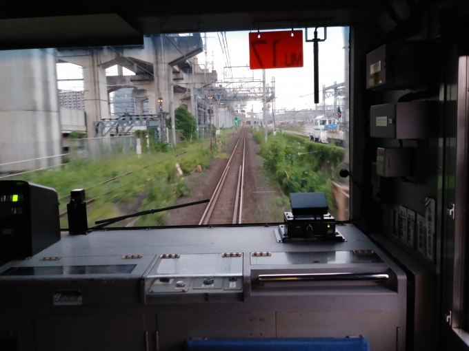 鉄道乗車記録の写真:車窓・風景(5)        「東北新幹線高架に沿った線路を通過し、大宮駅に向かう」