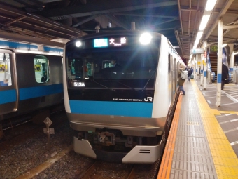 南浦和駅から鶴見駅の乗車記録(乗りつぶし)写真