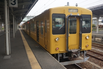 宇部新川駅から新山口駅の乗車記録(乗りつぶし)写真