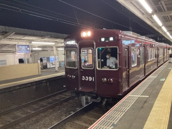 西向日駅から桂駅の乗車記録(乗りつぶし)写真