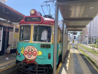 はりまや橋停留場から高知駅前停留場の乗車記録(乗りつぶし)写真