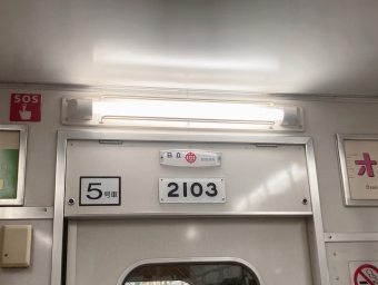 本町駅から阿波座駅の乗車記録(乗りつぶし)写真