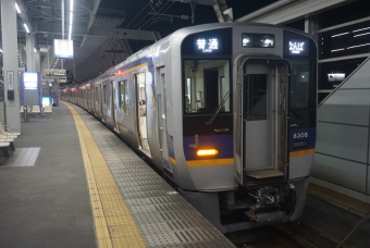 泉佐野駅から粉浜駅の乗車記録(乗りつぶし)写真
