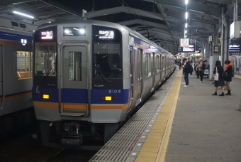 堺駅から泉大津駅の乗車記録(乗りつぶし)写真