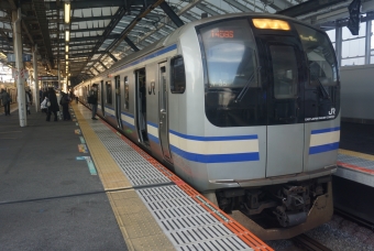 新橋駅から横浜駅の乗車記録(乗りつぶし)写真