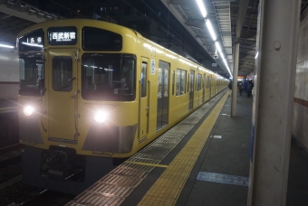 東村山駅から久米川駅の乗車記録(乗りつぶし)写真