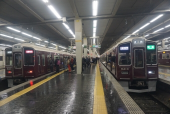 大阪梅田駅から十三駅の乗車記録(乗りつぶし)写真