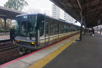 米原駅から大津駅の乗車記録(乗りつぶし)写真