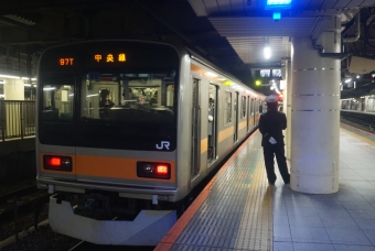 新宿駅から阿佐ケ谷駅の乗車記録(乗りつぶし)写真