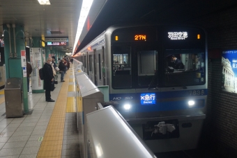 三田駅から泉岳寺駅の乗車記録(乗りつぶし)写真