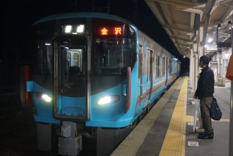 呉羽駅から高岡駅の乗車記録(乗りつぶし)写真