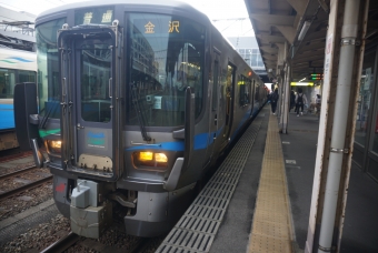 高岡駅から福岡駅の乗車記録(乗りつぶし)写真