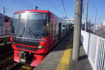 名鉄名古屋駅から柏森駅の乗車記録(乗りつぶし)写真