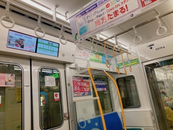 生駒駅から堺筋本町駅の乗車記録(乗りつぶし)写真