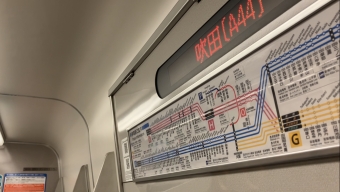 東淀川駅から摂津富田駅の乗車記録(乗りつぶし)写真