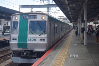 竹田駅から四条駅の乗車記録(乗りつぶし)写真