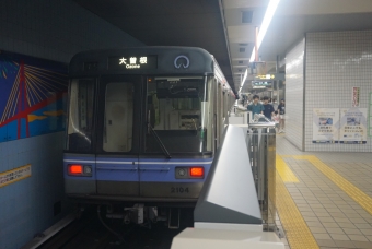 東別院駅から名古屋港駅の乗車記録(乗りつぶし)写真
