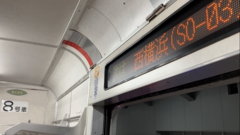 天王町駅から横浜駅の乗車記録(乗りつぶし)写真