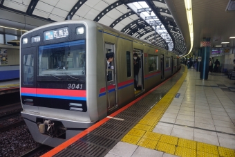 京成津田沼駅から京成船橋駅の乗車記録(乗りつぶし)写真