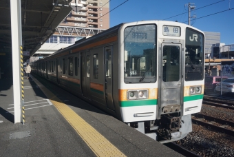 静岡駅から焼津駅の乗車記録(乗りつぶし)写真