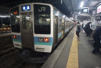 松本駅から姨捨駅の乗車記録(乗りつぶし)写真