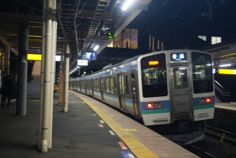 甲府駅から山梨市駅の乗車記録(乗りつぶし)写真