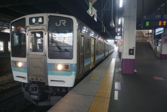 甲府駅から韮崎駅の乗車記録(乗りつぶし)写真