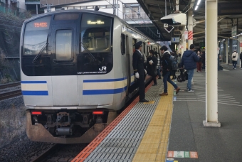 東戸塚駅から品川駅の乗車記録(乗りつぶし)写真