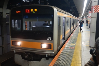 東京駅から中野駅の乗車記録(乗りつぶし)写真
