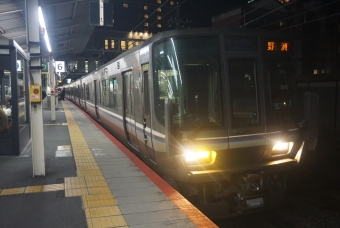 山科駅から草津駅の乗車記録(乗りつぶし)写真